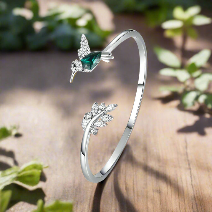 Bague Colibri Ajustable ornée d&