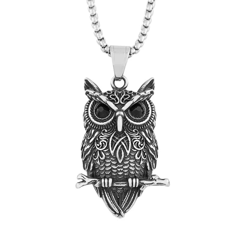 Pendentif vintage en forme de hibou