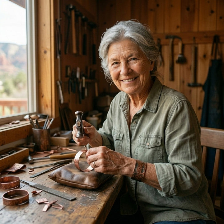Collier Zinnia en Cuivre d&
