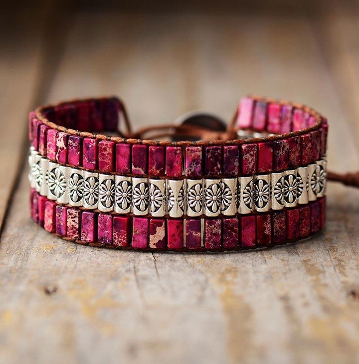 Bracelet enroulé Boho Lotus
