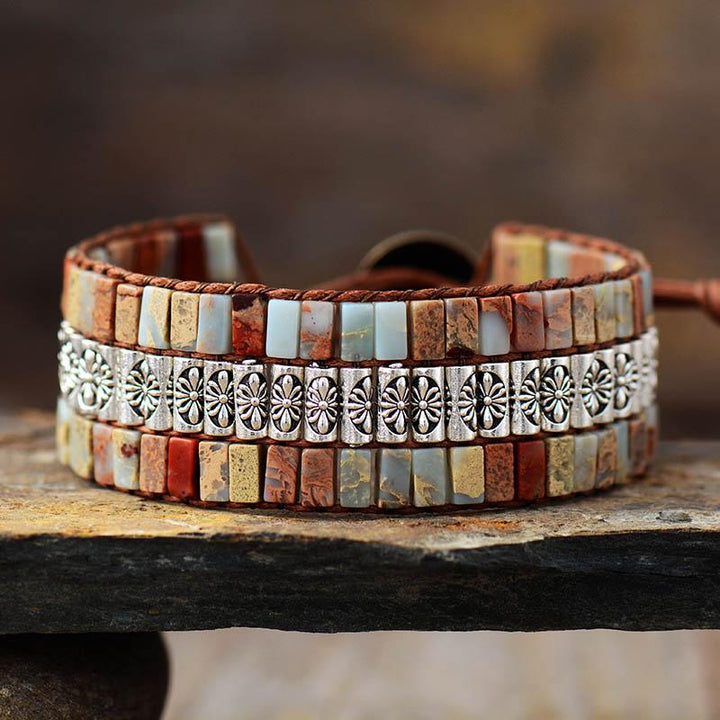 Bracelet enroulé Boho Lotus