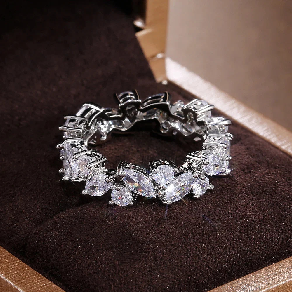 Bague en zircon cubique Promesse Élégante