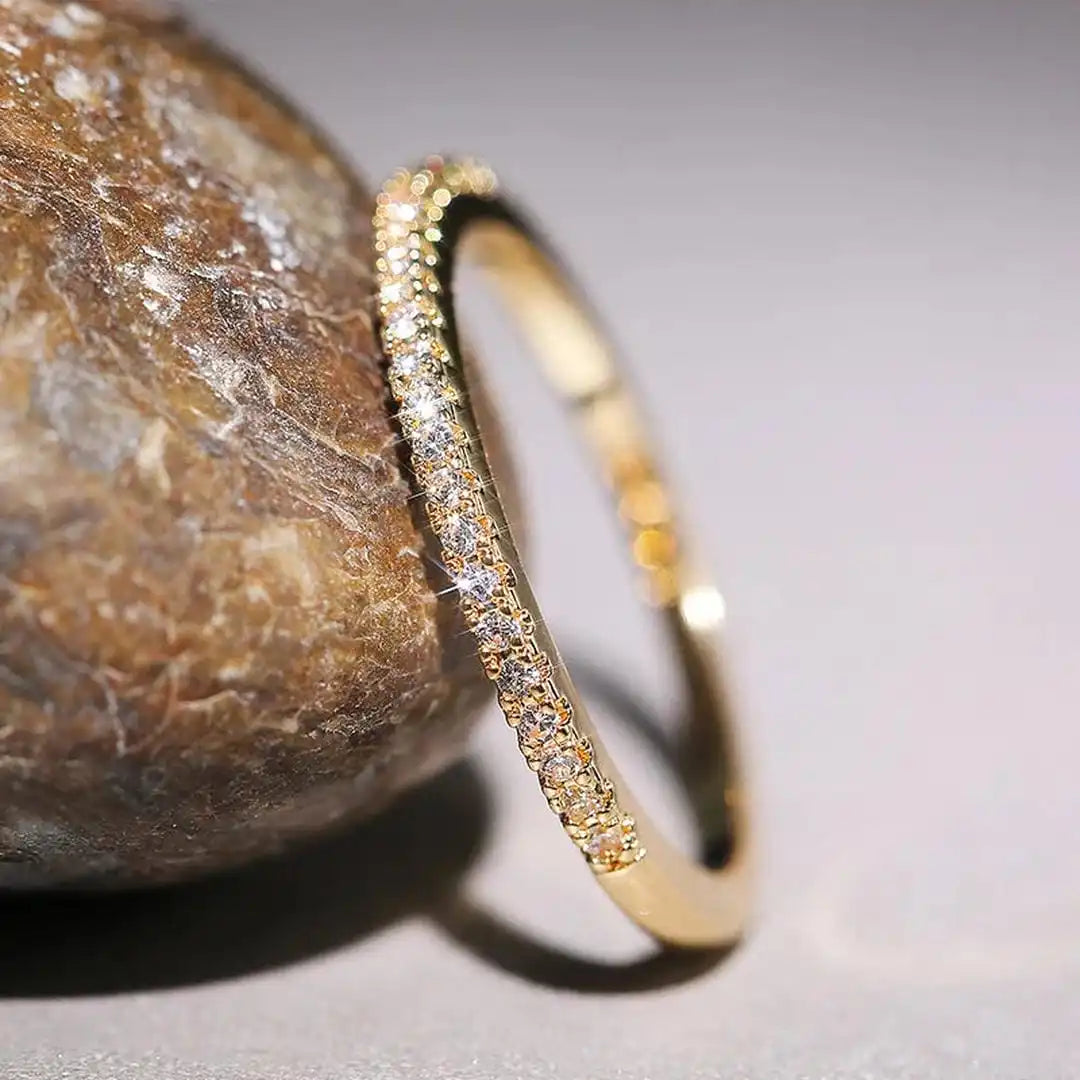 Elyse Minimalist Ring in Zirconium
