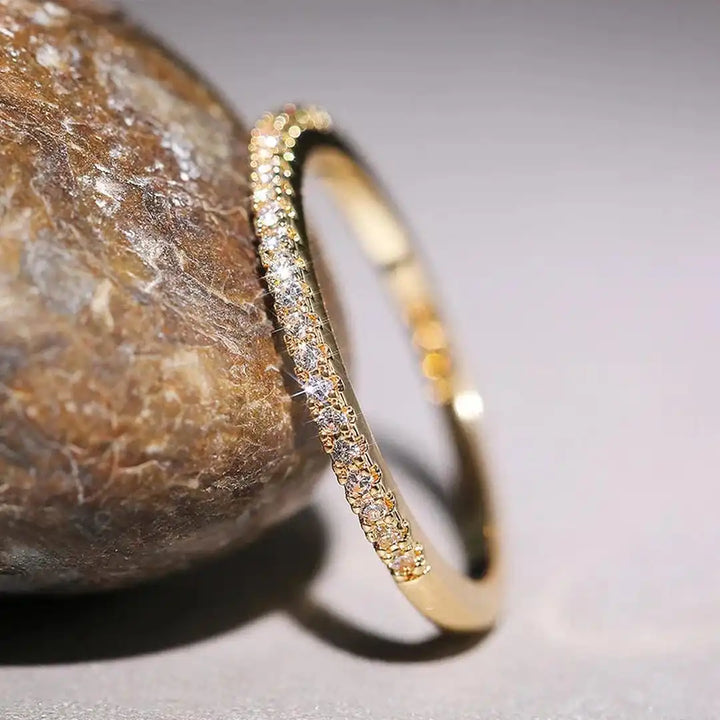 Elyse Minimalist Ring in Zirconium