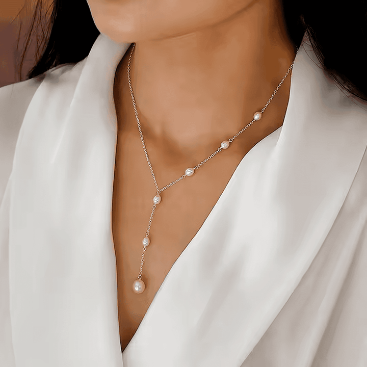 Collier Pendentif en Perles au Style Vintage