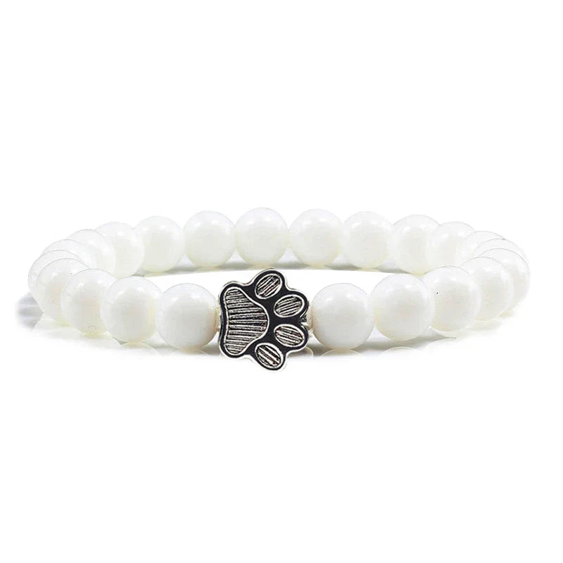 Bracelet Patte Perlé – Design en Pierre Naturelle