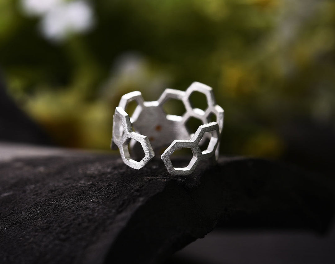 Bague ajustable en nid d&