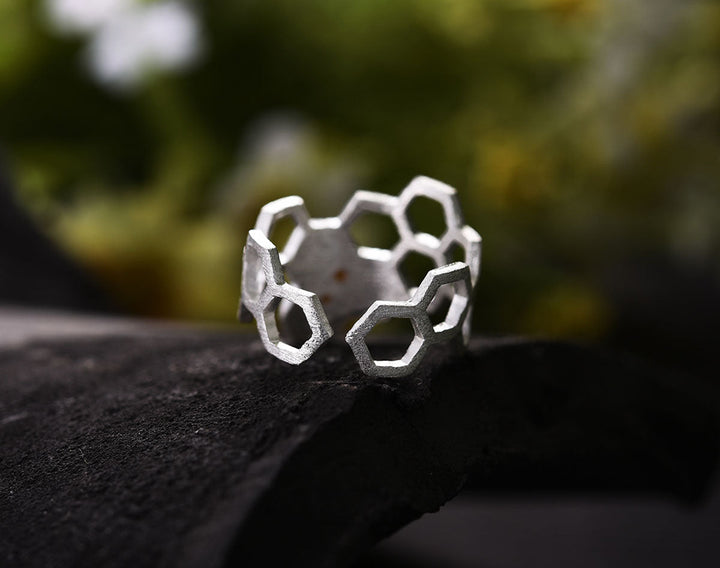 Bague ajustable en nid d&