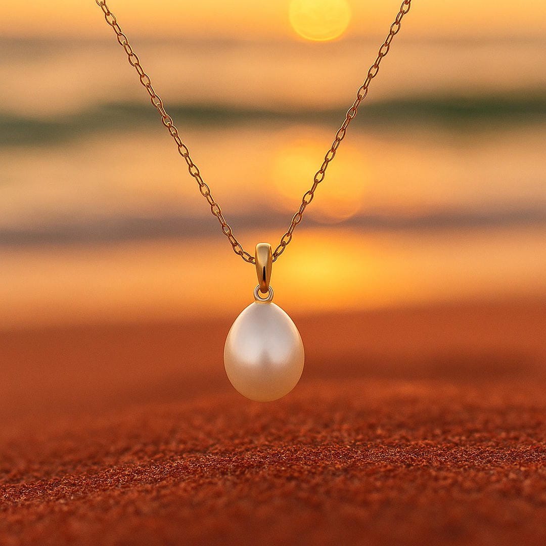 Collier Ria en perles avec chaîne délicate