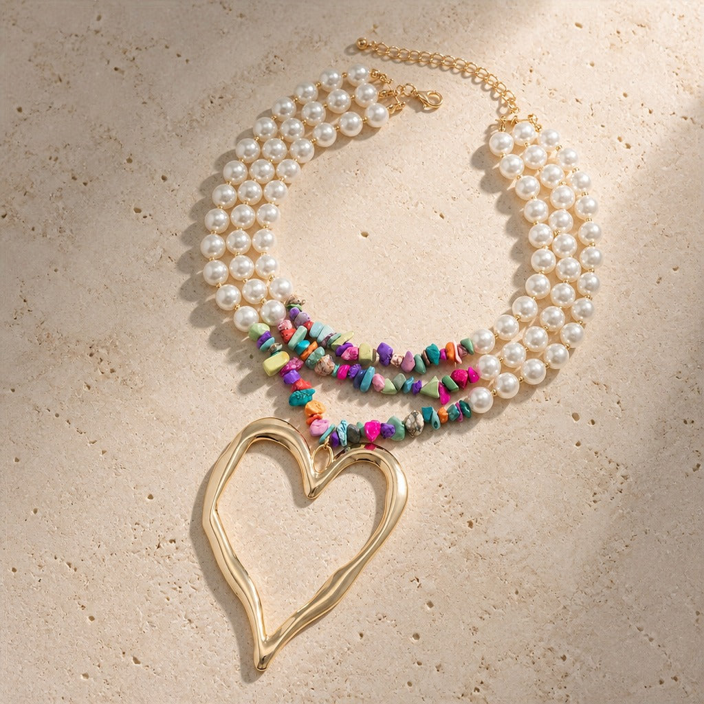 Collier Pendentif Cœur emblématique