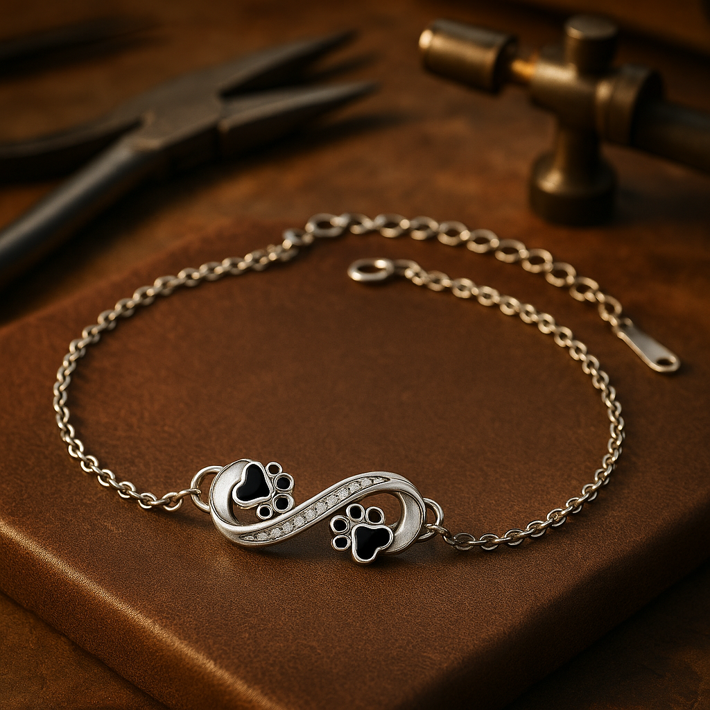Pendentif Infini en Bracelet Patte d&