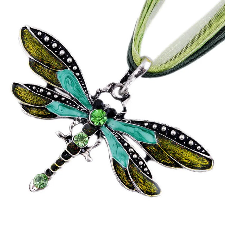 Pendentif Libellule en Cristal