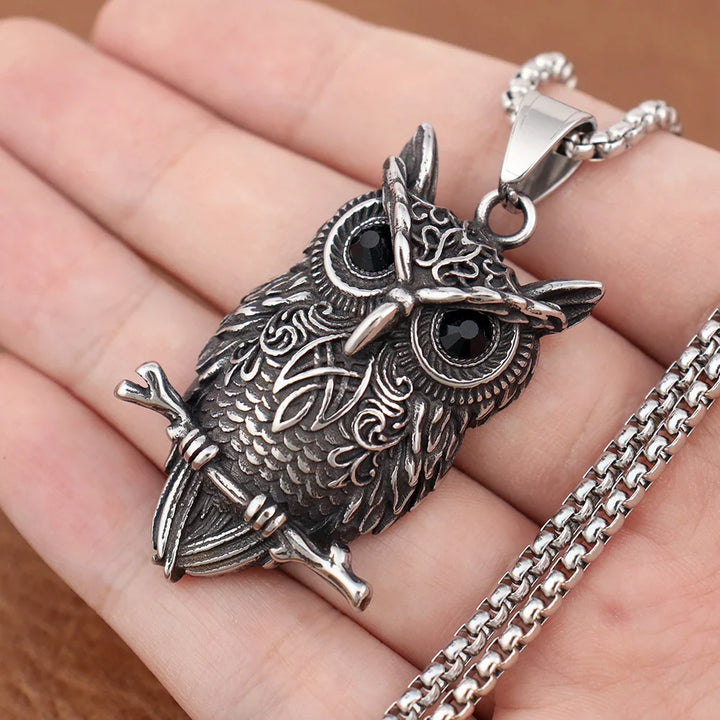 Pendentif vintage en forme de hibou