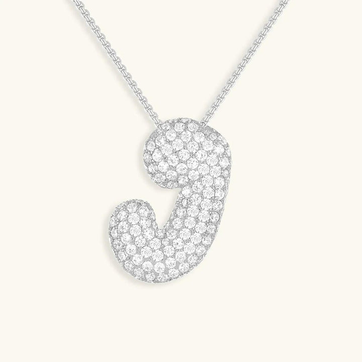 Collier Initial en Cristaux Boules