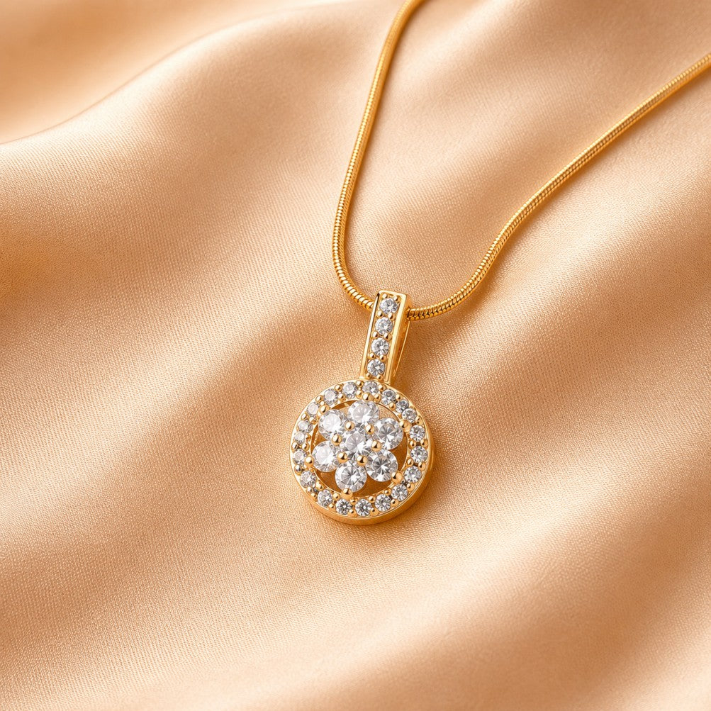 Collier Pendentif Floral Chic