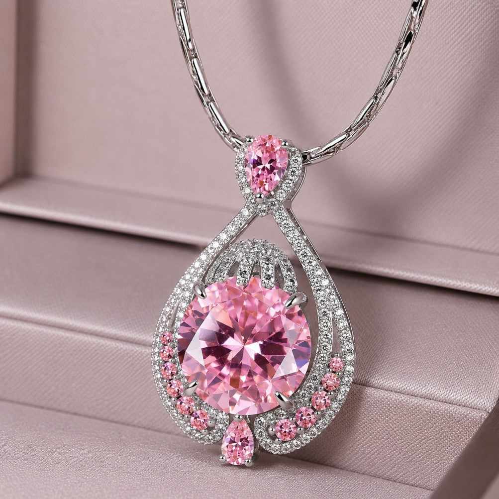 Collier Pendentif en Zirconium Élégant