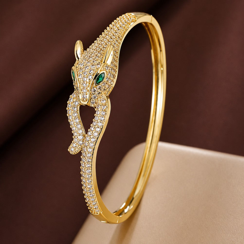 Bracelet Serpent en Zirconium Exquis