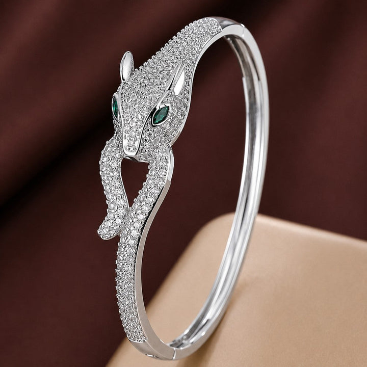 Bracelet Serpent en Zirconium Exquis