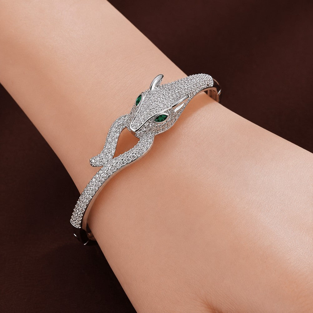 Bracelet Serpent en Zirconium Exquis