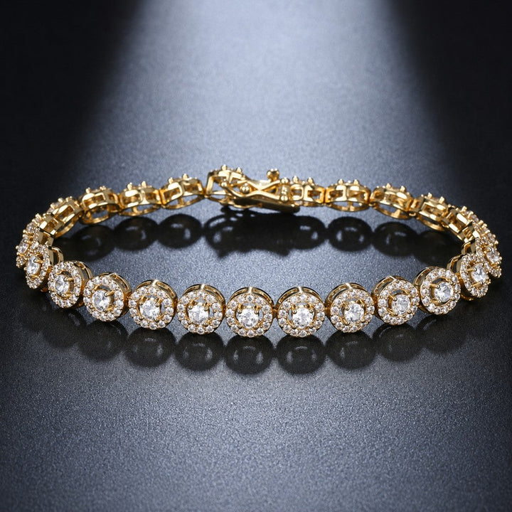 Bracelet Rond en Zircon Zirconia Brillant