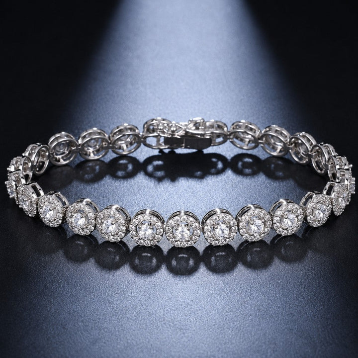 Bracelet Rond en Zircon Zirconia Brillant