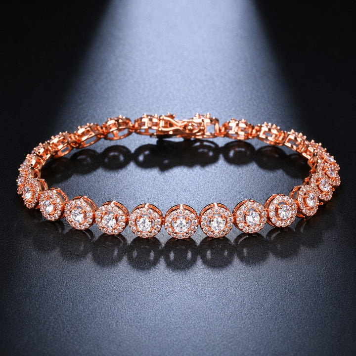 Bracelet Rond en Zircon Zirconia Brillant