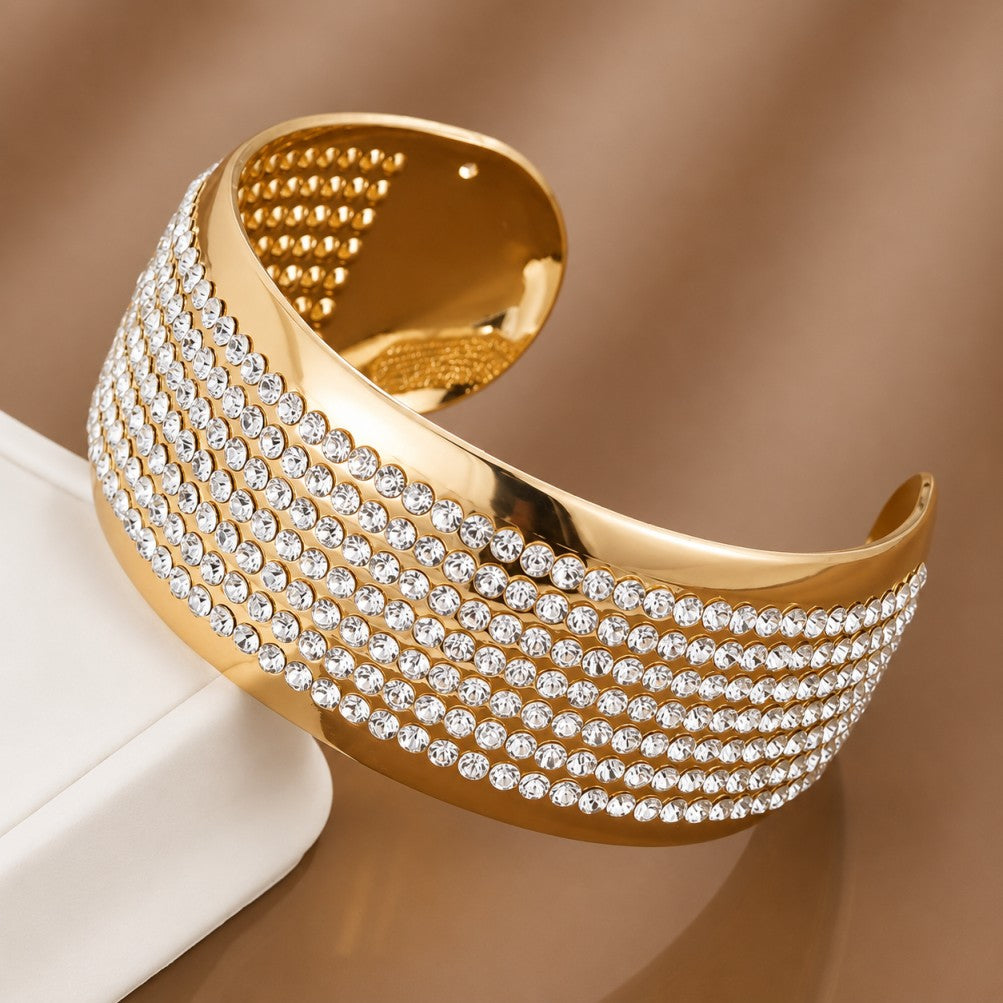 Bracelet de mode en zirconium incrusté