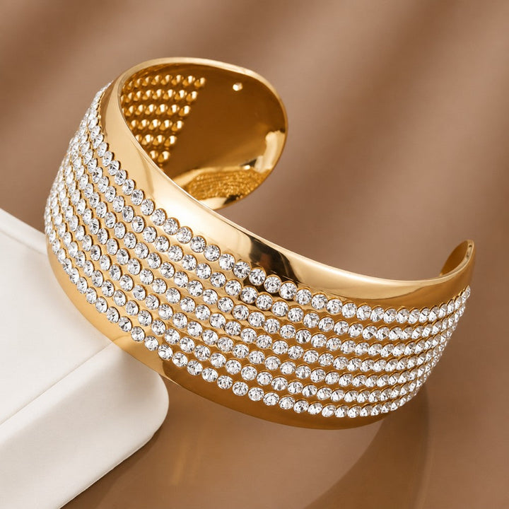 Bracelet de mode en zirconium incrusté