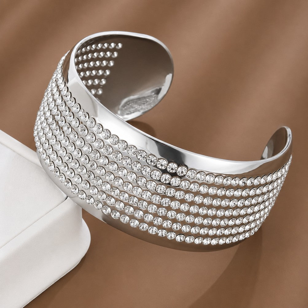 Bracelet de mode en zirconium incrusté