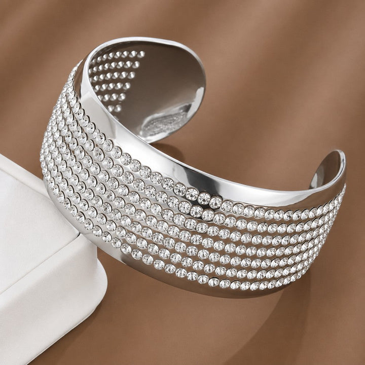 Bracelet de mode en zirconium incrusté