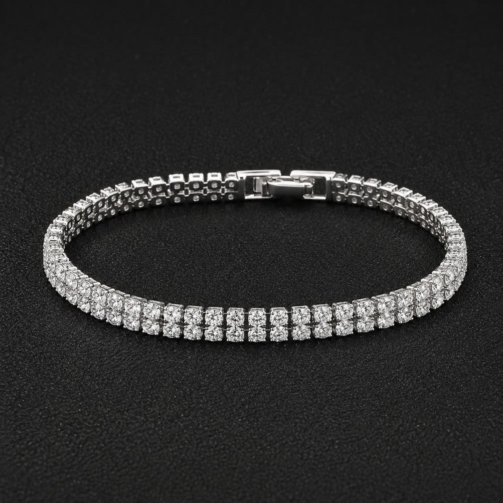 Bracelet Luxueux en Zirconie Synthétique