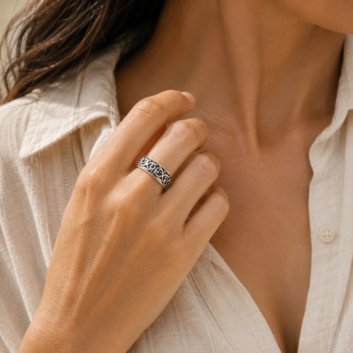 Bague Fleur Juste Respirer