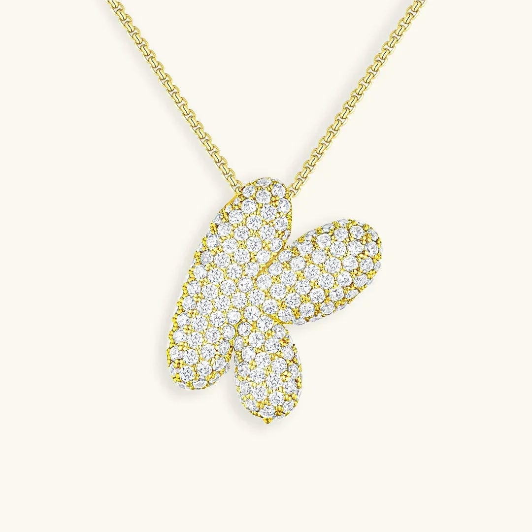 Collier Initial en Cristaux Boules