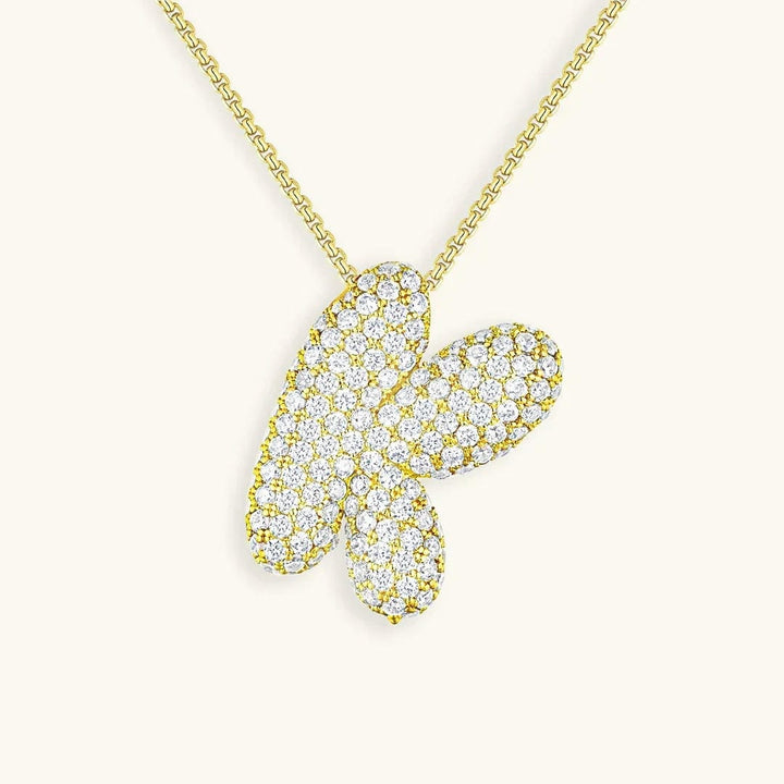Collier Initial en Cristaux Boules