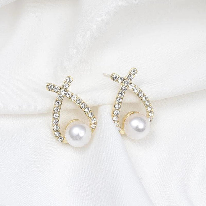 Glenda Sparkle Pearl Earrings