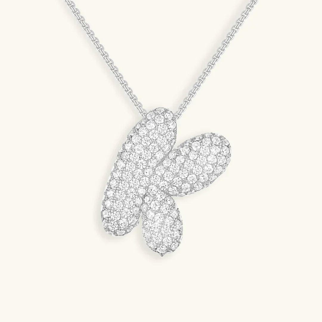 Collier Initial en Cristaux Boules