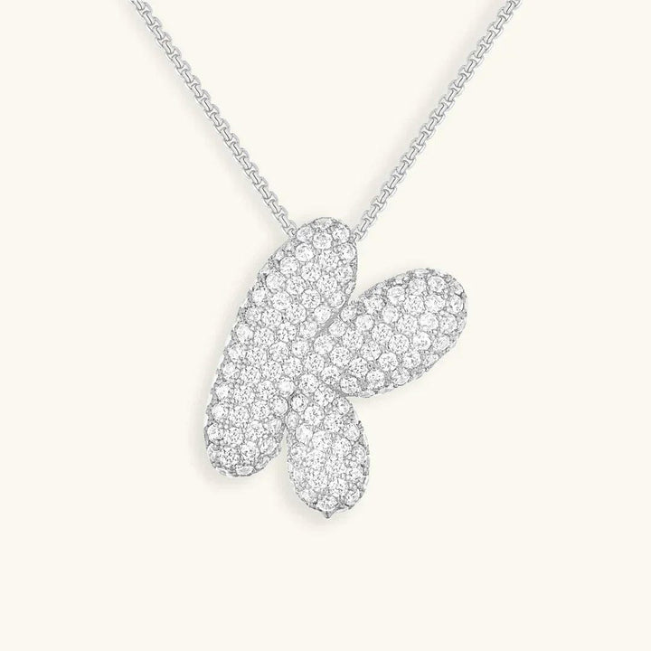 Collier Initial en Cristaux Boules