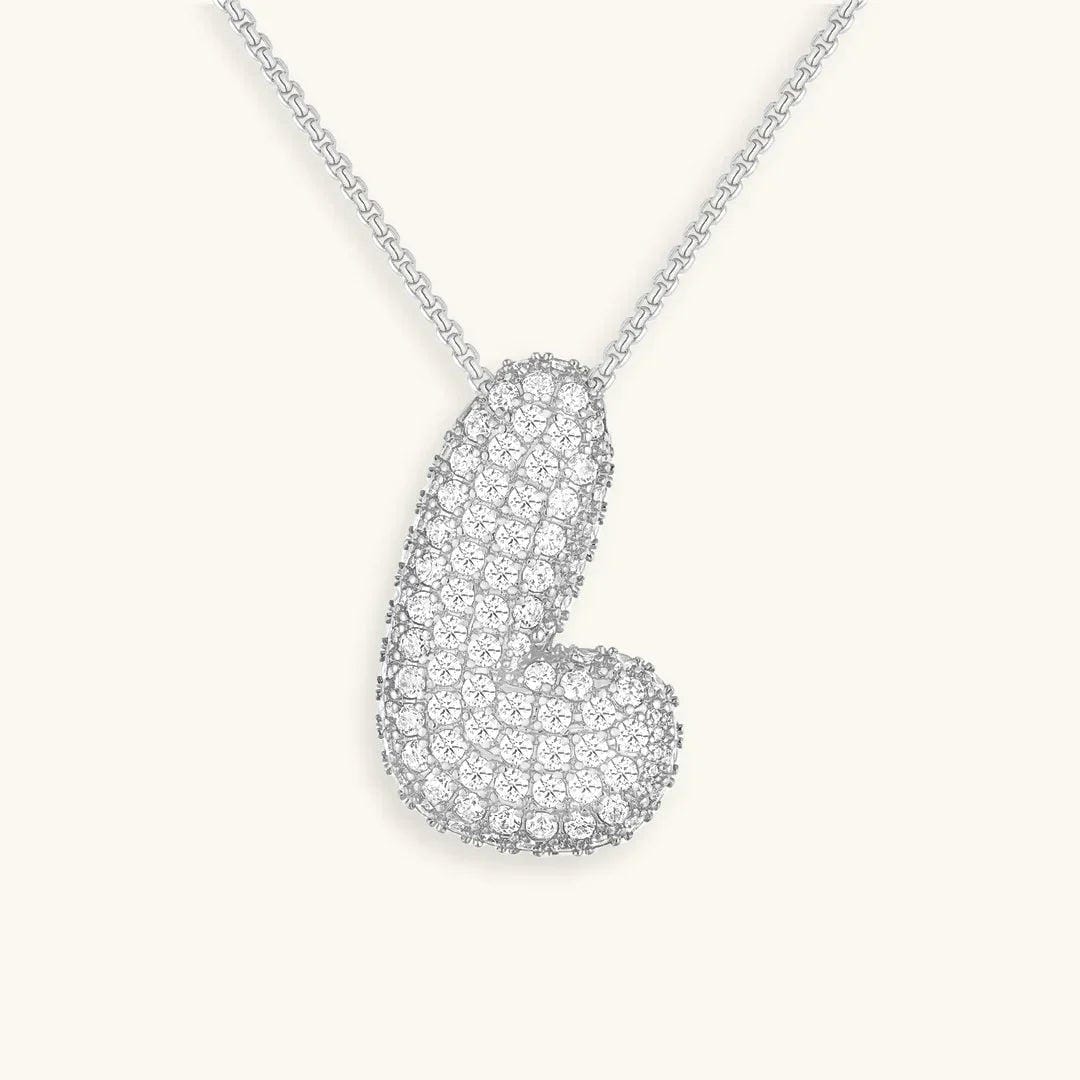 Collier Initial en Cristaux Boules