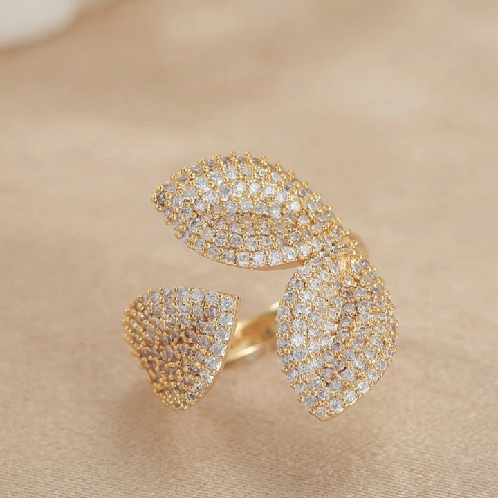Bague de Luxe en Zirconium Trèfle