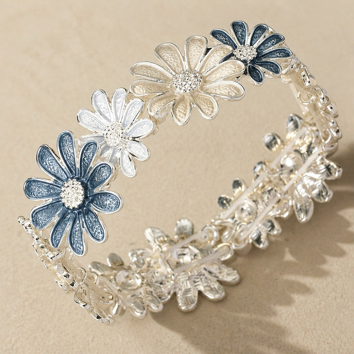 Bracelet Floral Gravé