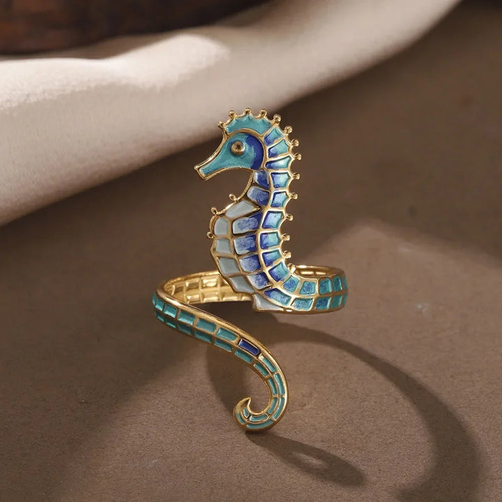 Bague Ajustable Hippocampe Rêves Marins
