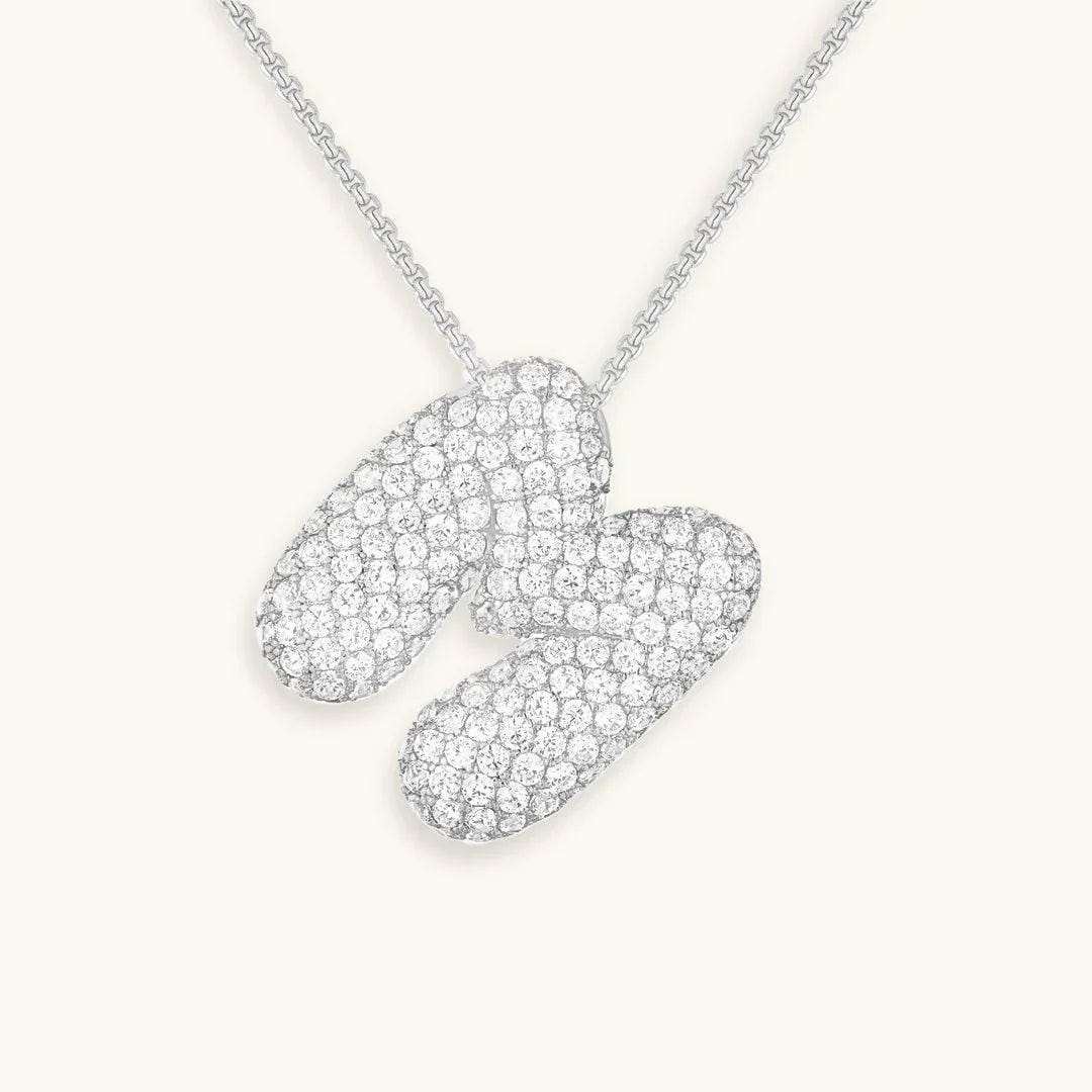 Collier Initial en Cristaux Boules