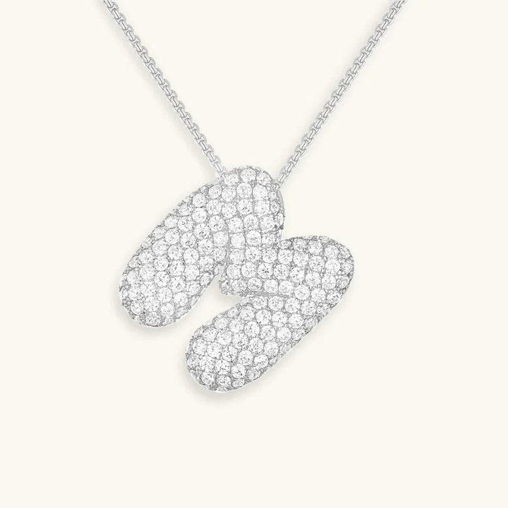Collier Initial en Cristaux Boules