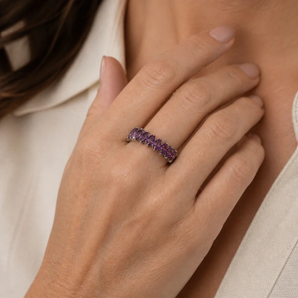 Bague Éternité en Marquise