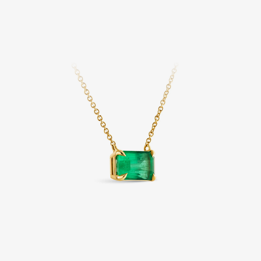 Mvraki Emerald Drape Necklace