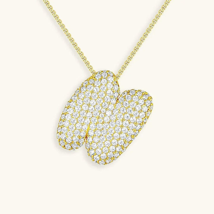 Collier Initial en Cristaux Boules