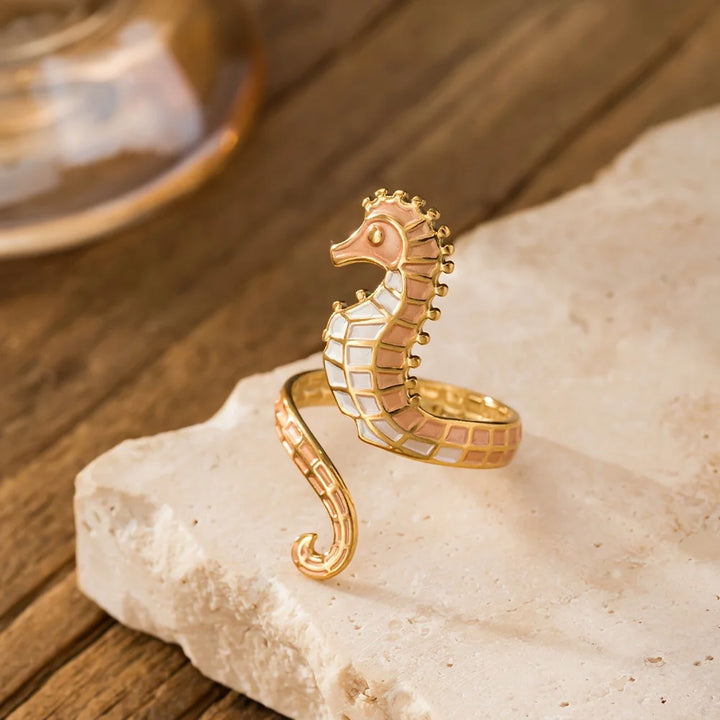 Bague Ajustable Hippocampe Rêves Marins