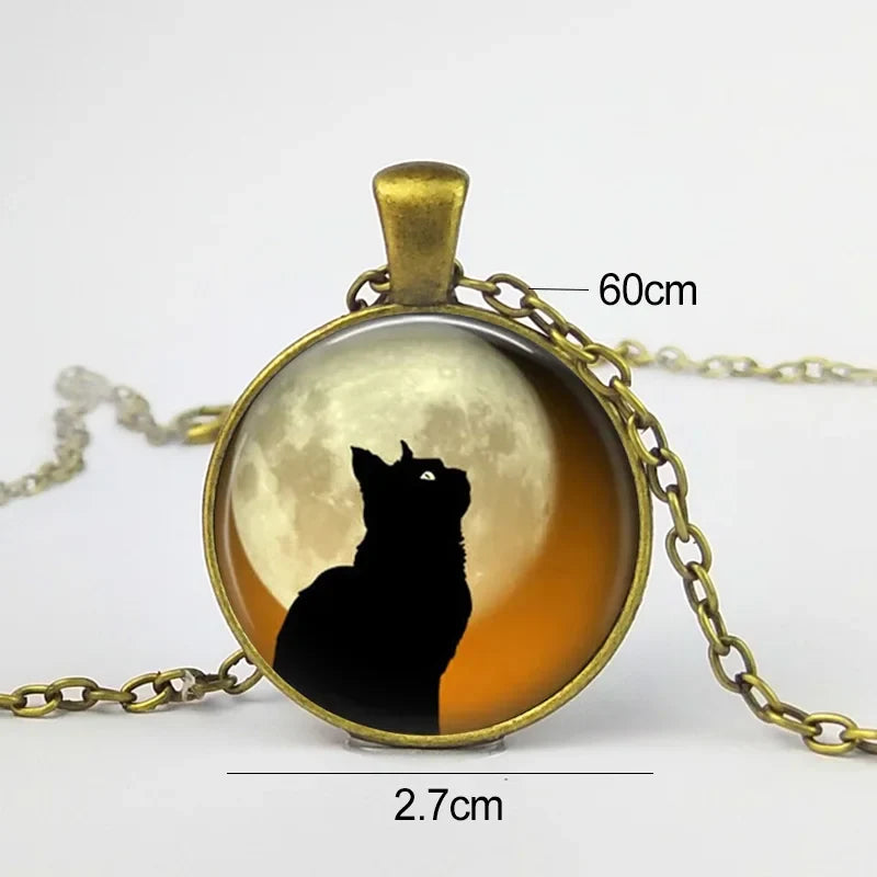 Collier Pendentif en Verre Inspiration Animale