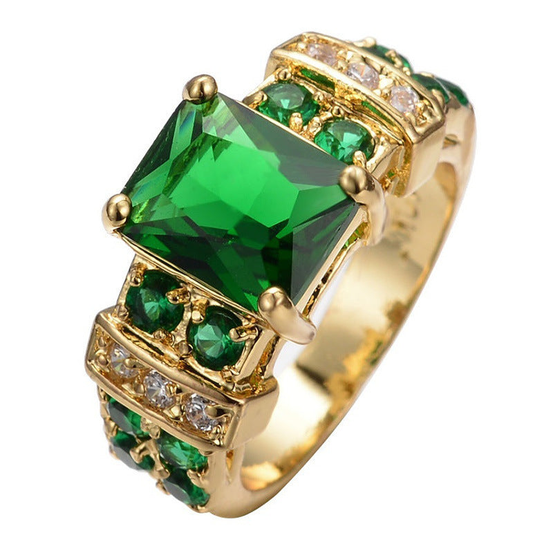 Bague Exquise en Or et Émeraude
