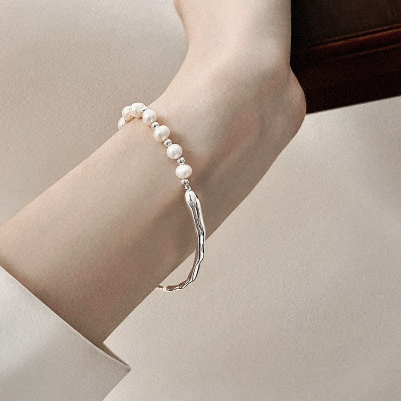 Mother-of-Pearl Pearl Bangle